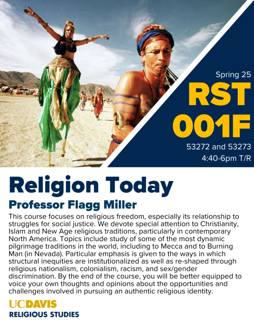 A flyer for RST 001F, the course description is written out above.